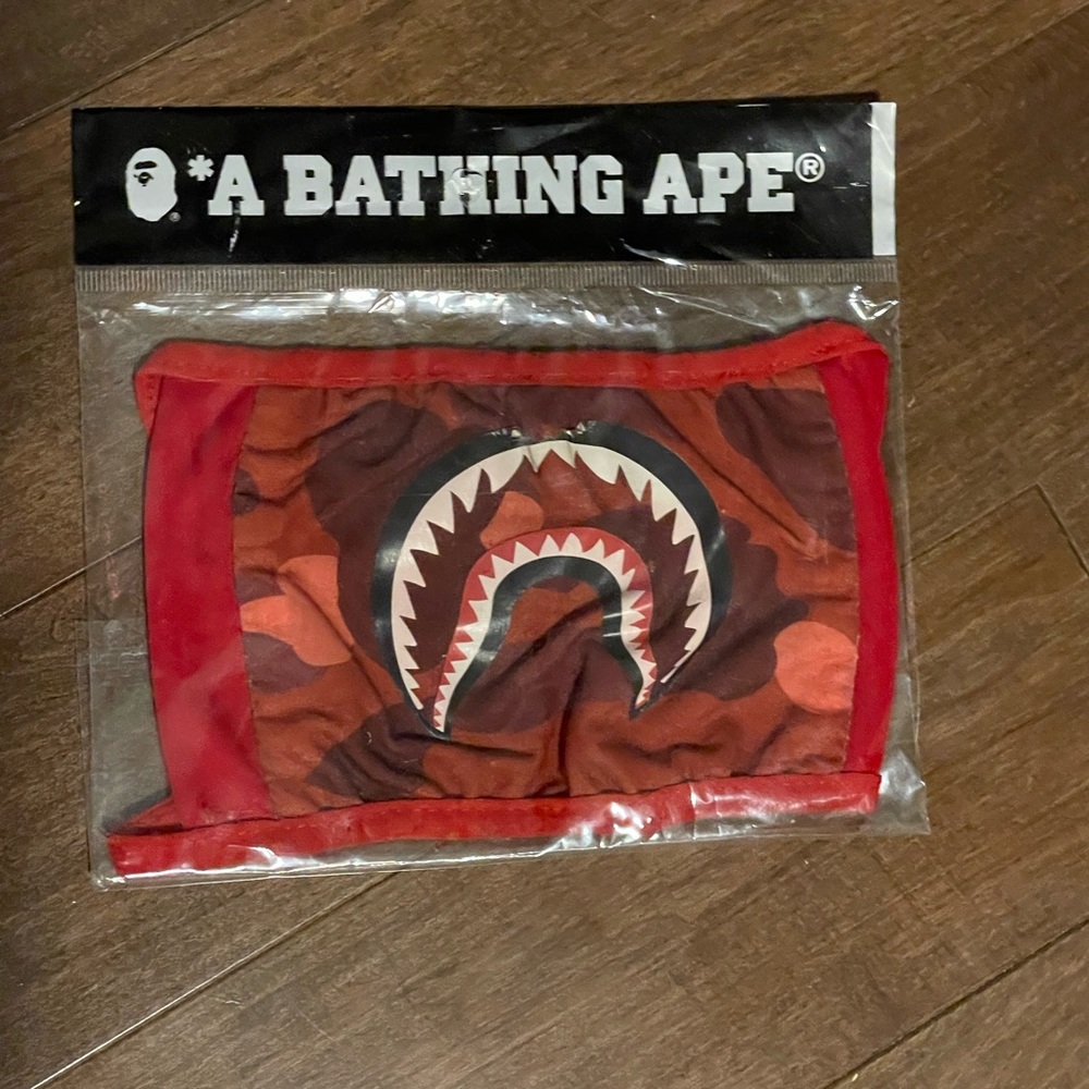 BAPE Red Camo Mask